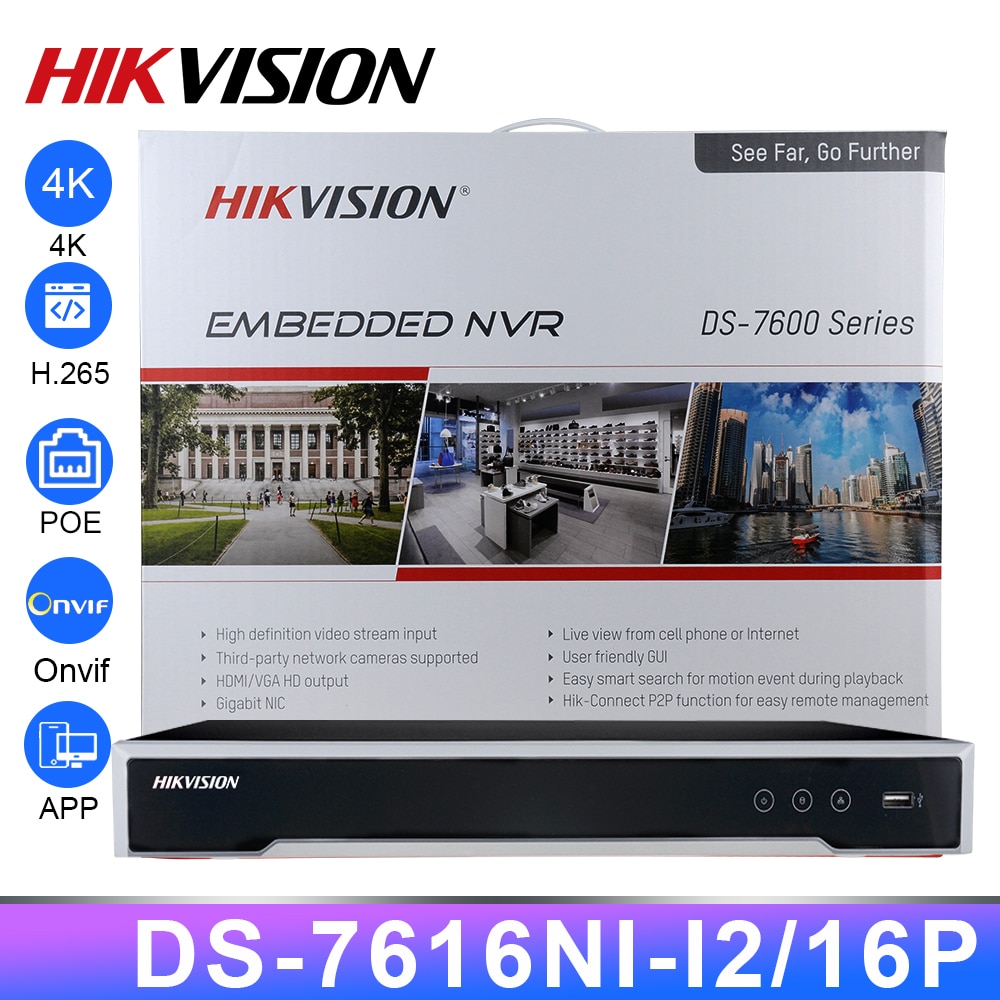 Hikvision NVR Ʈũ  ڴ DS-7616NI-I2/16 ..